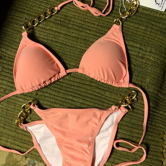 NWT🌸TOP MELON 🌸STRING&CHAIN BIKINI​ - Picture 6 of 8
